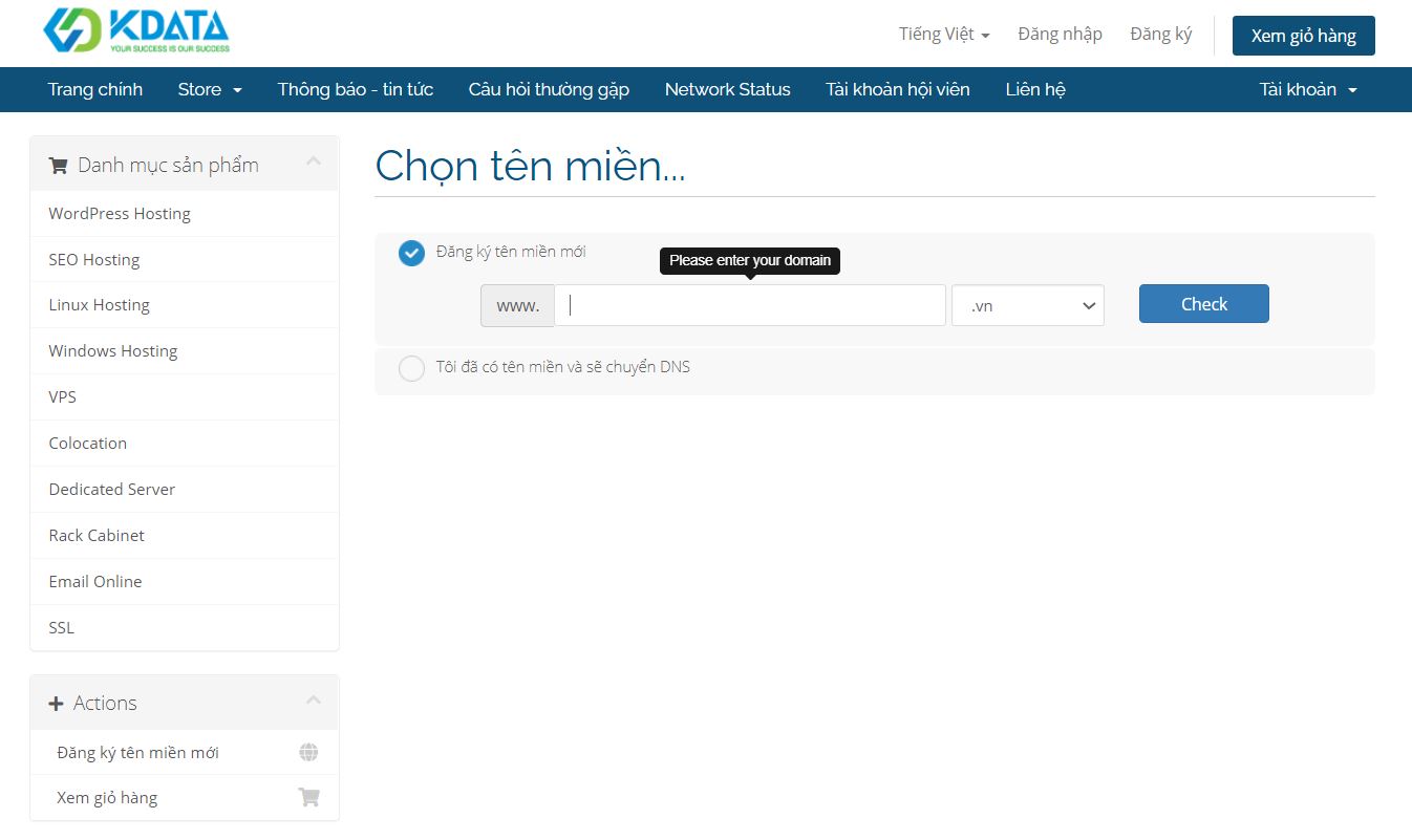 Hướng dẫn sử dụng mã khuyến mãi Hosting tại KDATA (2)